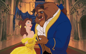 Romantic Belle And Beast Wallpaper