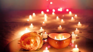 Romantic Candles Wallpaper