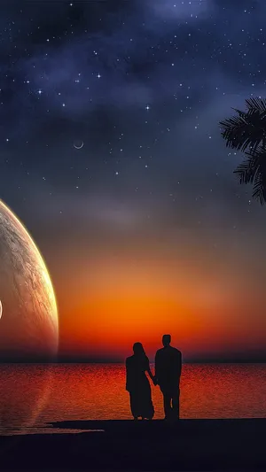 Romantic Golden Hour Wallpaper