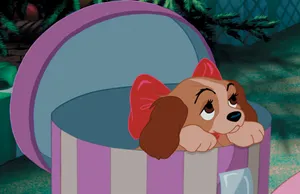 Romantic Spaghetti Dinner For Lady And The Tramp Wallpaper