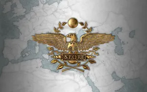 Rome: Total War Golden Spqr Logo Wallpaper