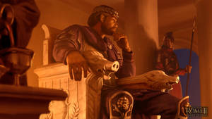 Rome Total War King On The Throne Wallpaper