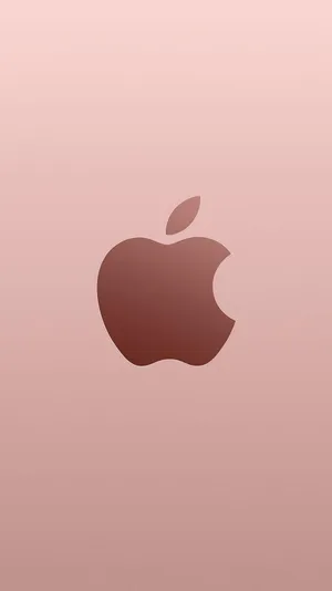 Rose Gold Apple Logo Iphone Se Wallpaper
