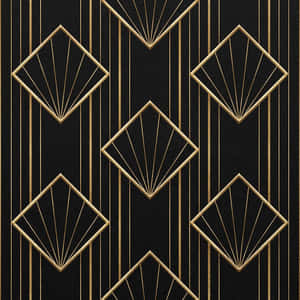 Rose-gold Art Deco Iphone For A Refined Look Wallpaper