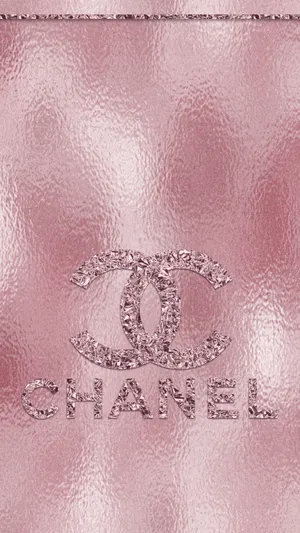 Rose Gold Chanel Monogram Wallpaper