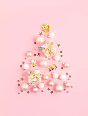 Rose Gold Christmas Tree Wallpaper