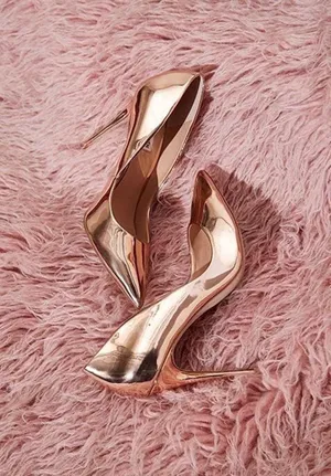 Rose Gold Color Heels Wallpaper