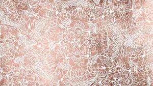 Rose Gold Desktop Mandala Carving Wallpaper