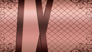 Rose Gold Desktop With Straps And Nets Wallpaper