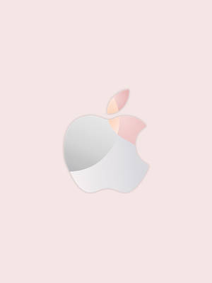 Rose Gold Ipad Simple Apple Logo Wallpaper