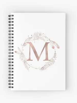 Rose Gold Letter M Wallpaper