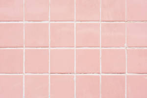 Rose Gold Tile Wall Wallpaper