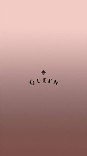 Rose Gold Tumblr Queen Symbol Wallpaper