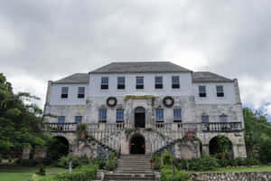 Rose Hall Great House Dark Cloudy Sky Wallpaper
