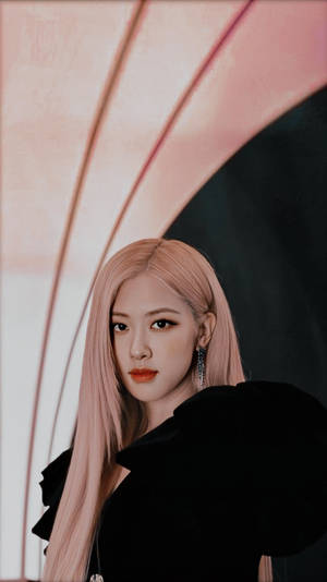 Roseanne Park With Long Blonde Hair Wallpaper