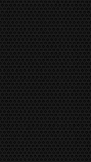 Round Hole Mesh Pure Black Hd Phone Graphic Art Wallpaper