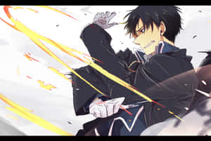 Roy Mustang, The Flame Alchemist, Displaying His Fire Power Wallpaper