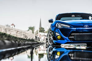 Royal Blue Toyota Car Wallpaper