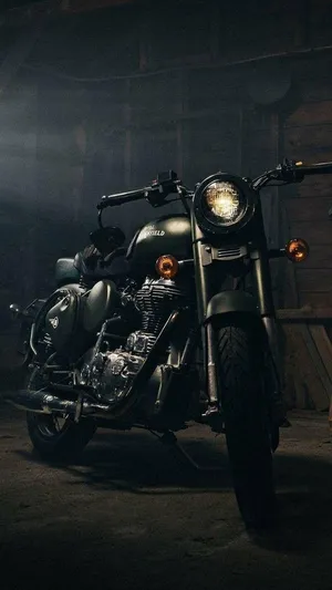 Royal Enfield Hd Garage Wallpaper