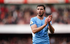 Ruben Dias Inside The Football Stadium Wallpaper