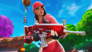 Ruby Fortnite Rifle Weapon Wallpaper