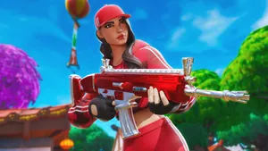 Ruby Fortnite Rifle Weapon Wallpaper