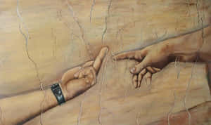 Rude Creation Of Adam 4k Painting Wallpaper