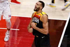 Rudy Gobert Utah Jazz Center Wallpaper