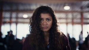 Rue Bennett In School Euphoria Hbo Wallpaper