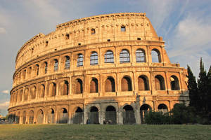 Ruins Of The Roman Colosseum Wallpaper