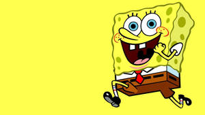 Running Cute Spongebob Squarepants Wallpaper