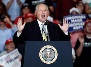 Rush Limbaugh At Campaign Rally Wallpaper