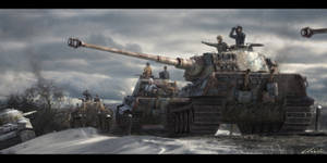 Rusted Military Tanks Wallpaper