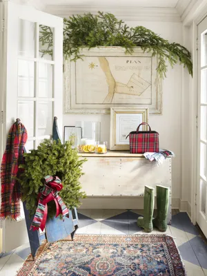 Rustic Farmhouse Christmas Comfort Wallpaper
