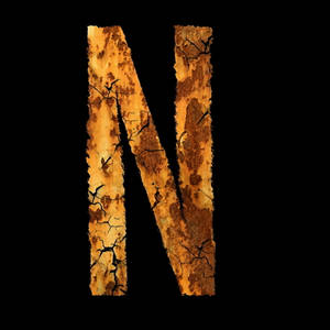 Rusty Letter N Wallpaper