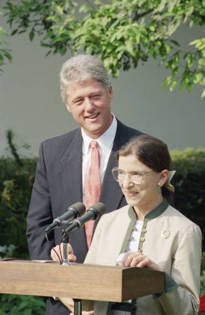 Ruth Bader Ginsburg And Bill Clinton Wallpaper