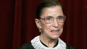 Ruth Bader Ginsburg Silver Glasses Wallpaper