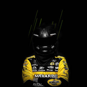 Ryan Blaney Race Suit And Helmet Wallpaper