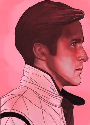 Ryan Gosling Side Profile Art Wallpaper