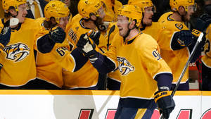 Ryan Johansen Nashville Predators Vs. Chicago Blackhawks Wallpaper