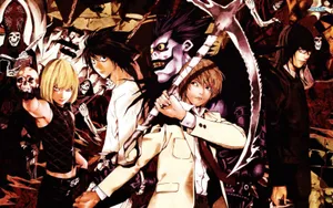 Ryuk, Light, L, Mello, Teru Wallpaper