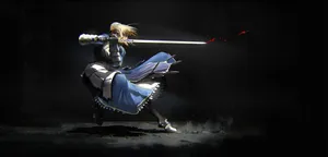 Saber Fate Stay Night Bloodied Sword Wallpaper