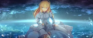 Saber Fate Stay Night In White Gown Wallpaper