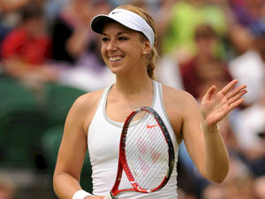 Sabine Lisicki Smiling Widely Wallpaper