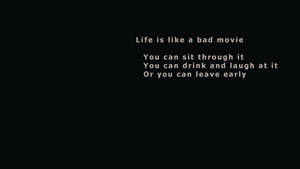 Sad Aesthetic Desktop Life Is Like A Bad Movie Quote Wallpaper