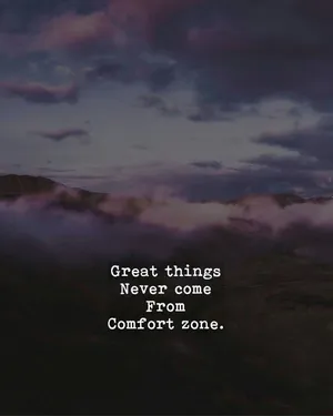 Sad Aesthetic Quote About Comfort Zone Wallpaper
