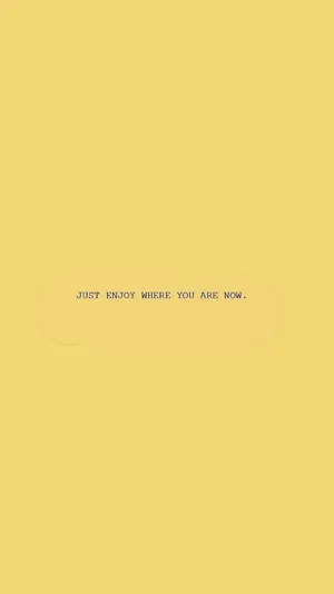 Sad Aesthetic Quote In Yellow Background Wallpaper