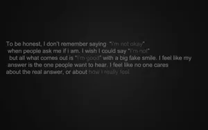 Sad Aesthetic Tumblr Dark Rant Wallpaper