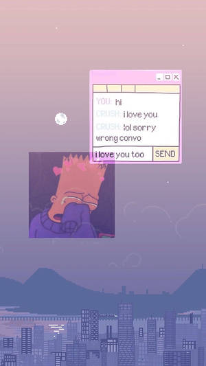 Sad Bart Simpsons Aesthetic Wallpaper