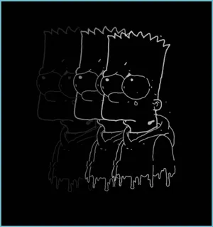 Sad Boy Bart Wallpaper
